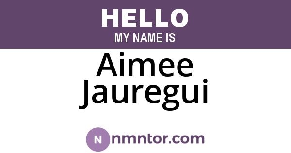 Aimee Jauregui