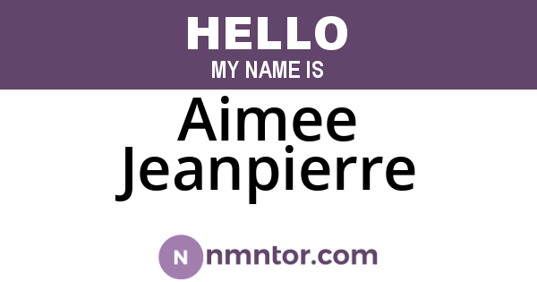 Aimee Jeanpierre