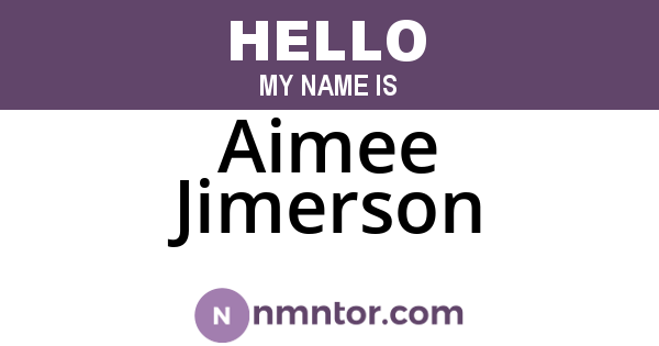 Aimee Jimerson