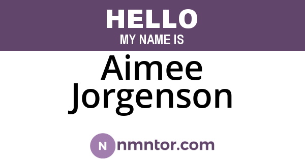 Aimee Jorgenson