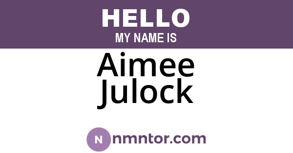 Aimee Julock
