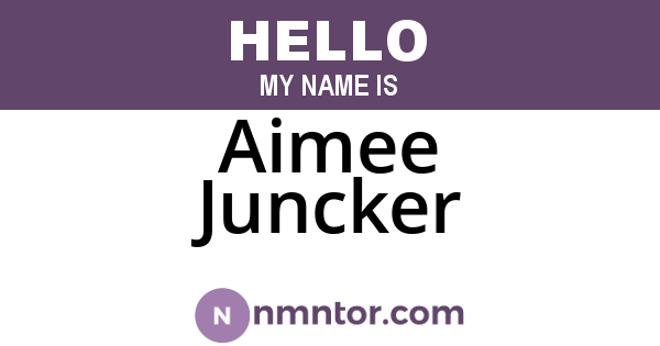 Aimee Juncker