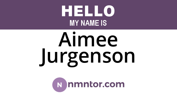 Aimee Jurgenson