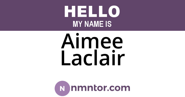 Aimee Laclair