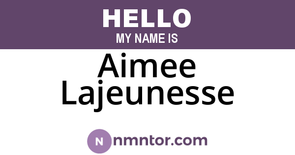 Aimee Lajeunesse