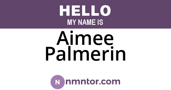 Aimee Palmerin