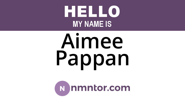 Aimee Pappan