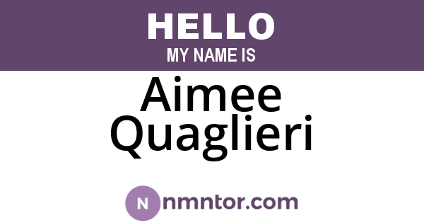 Aimee Quaglieri