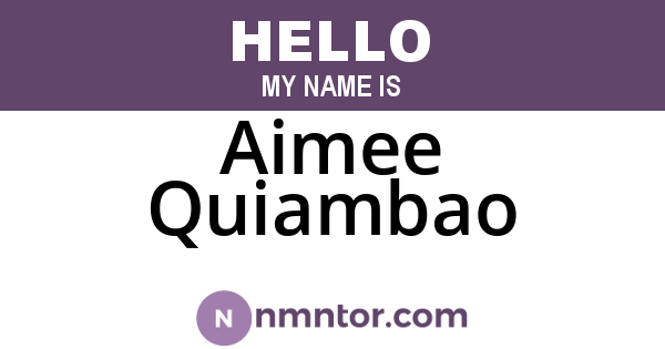 Aimee Quiambao