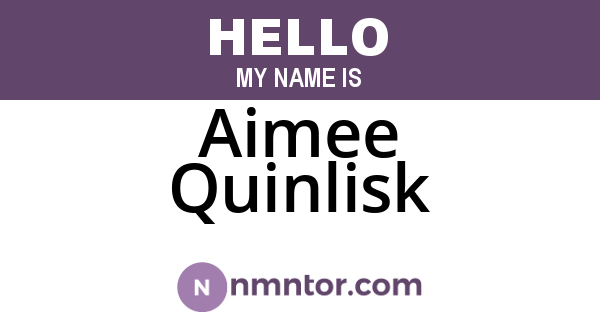 Aimee Quinlisk
