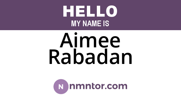 Aimee Rabadan