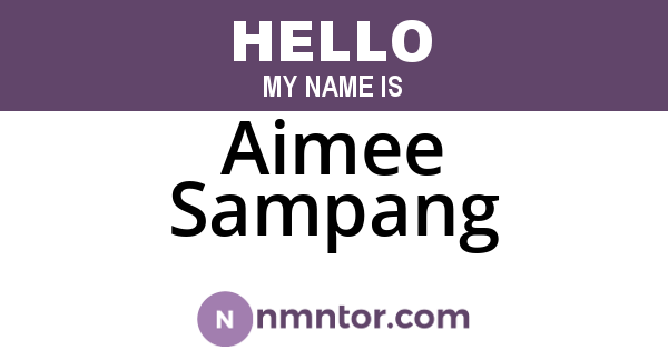 Aimee Sampang