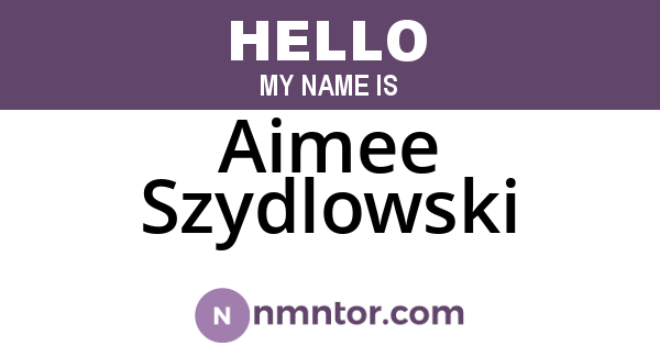 Aimee Szydlowski