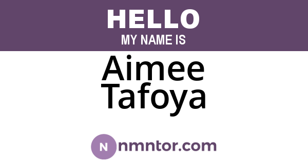Aimee Tafoya