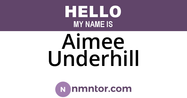 Aimee Underhill