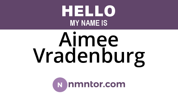 Aimee Vradenburg
