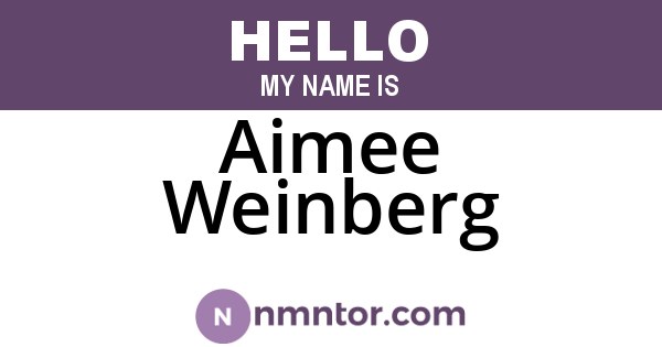 Aimee Weinberg