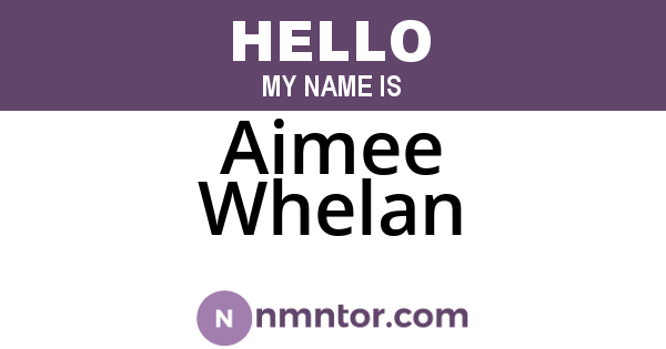 Aimee Whelan