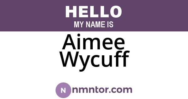 Aimee Wycuff