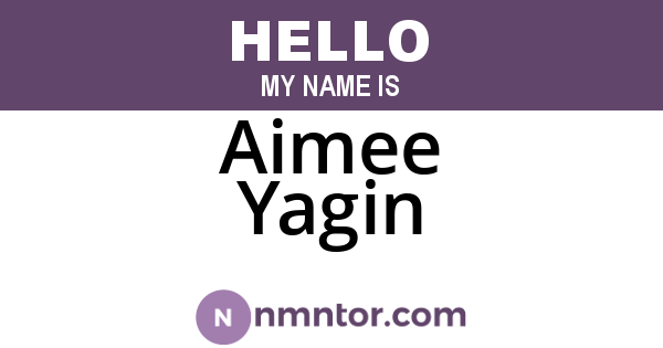 Aimee Yagin