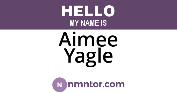 Aimee Yagle