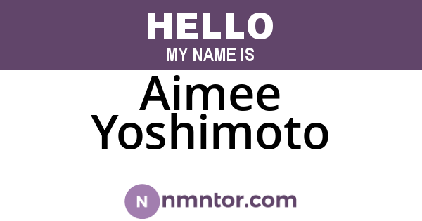 Aimee Yoshimoto