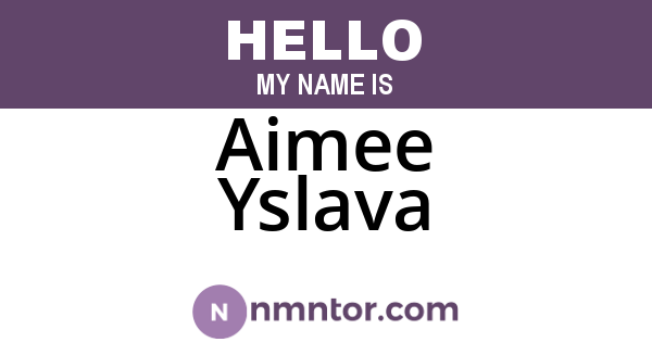 Aimee Yslava