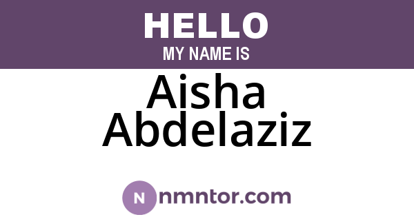 Aisha Abdelaziz