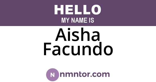 Aisha Facundo
