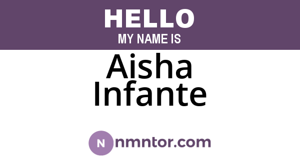 Aisha Infante