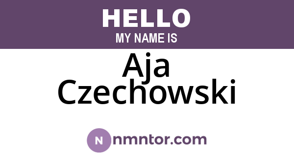 Aja Czechowski