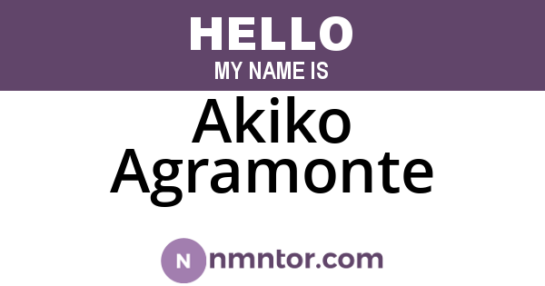 Akiko Agramonte