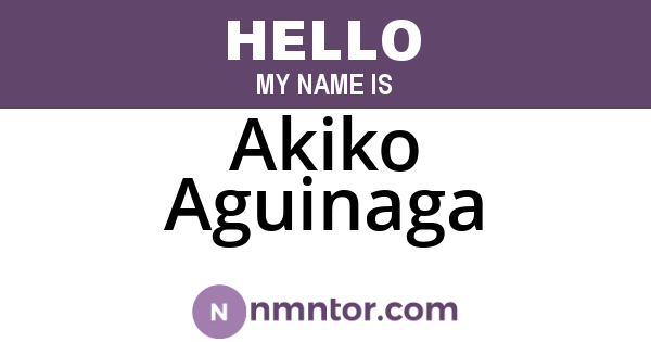 Akiko Aguinaga