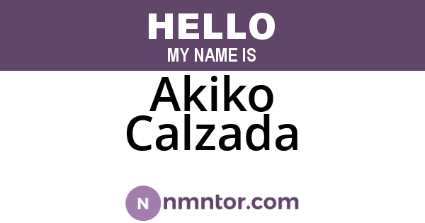 Akiko Calzada