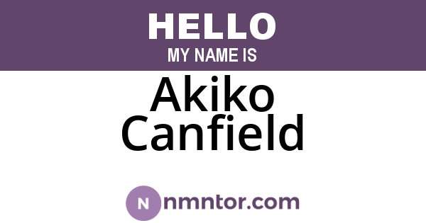Akiko Canfield