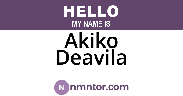 Akiko Deavila