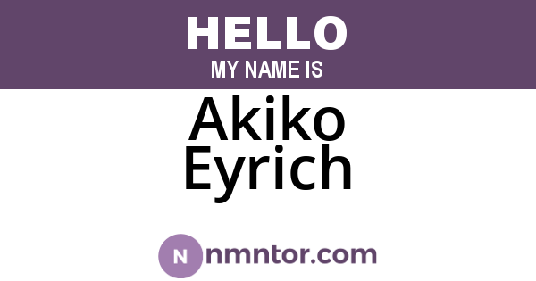 Akiko Eyrich