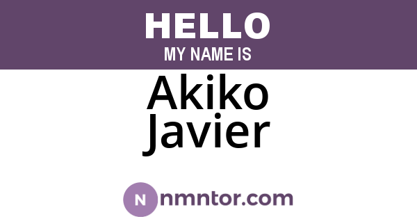 Akiko Javier