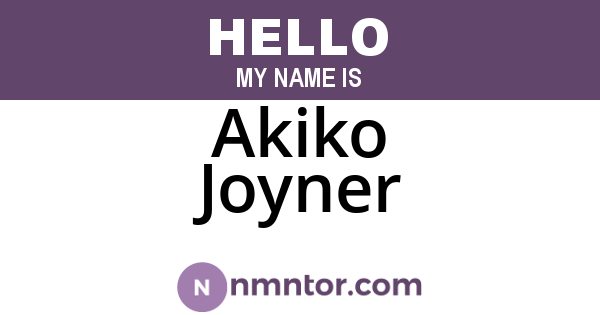 Akiko Joyner
