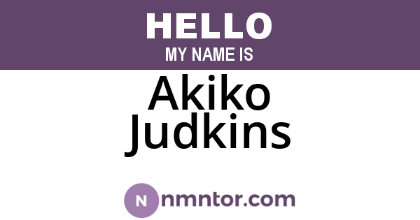 Akiko Judkins