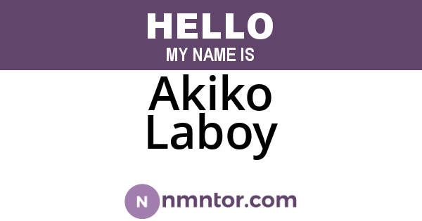 Akiko Laboy