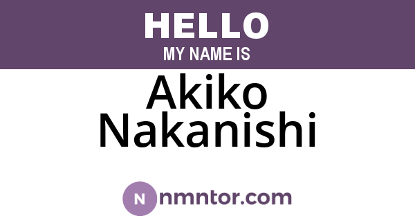 Akiko Nakanishi