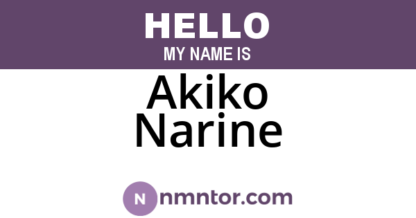 Akiko Narine