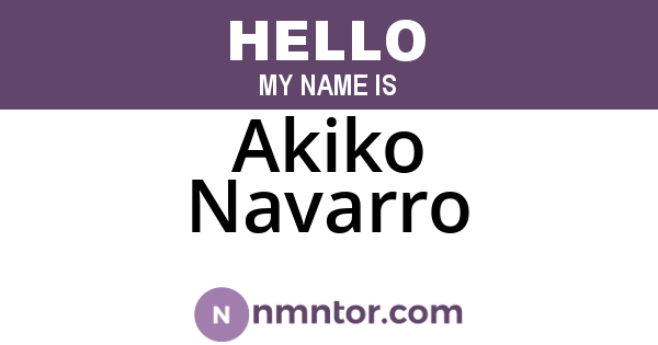 Akiko Navarro