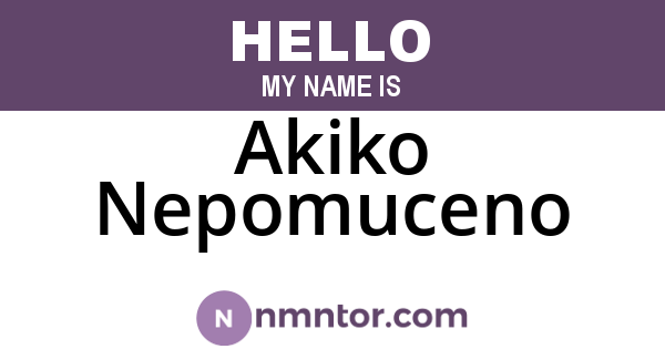Akiko Nepomuceno