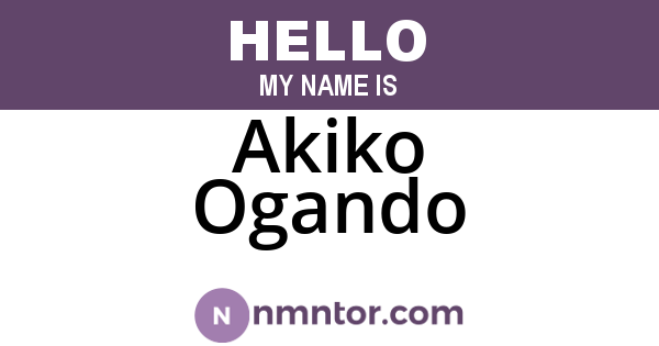 Akiko Ogando