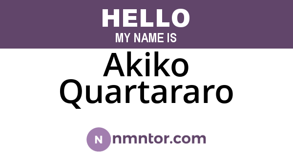 Akiko Quartararo