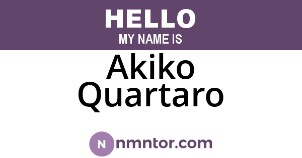 Akiko Quartaro