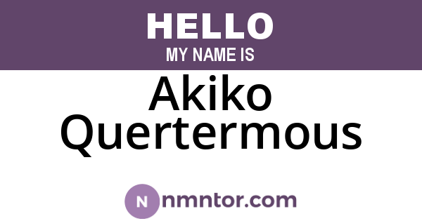 Akiko Quertermous