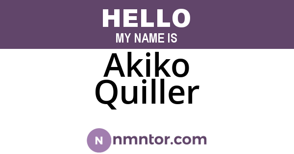 Akiko Quiller